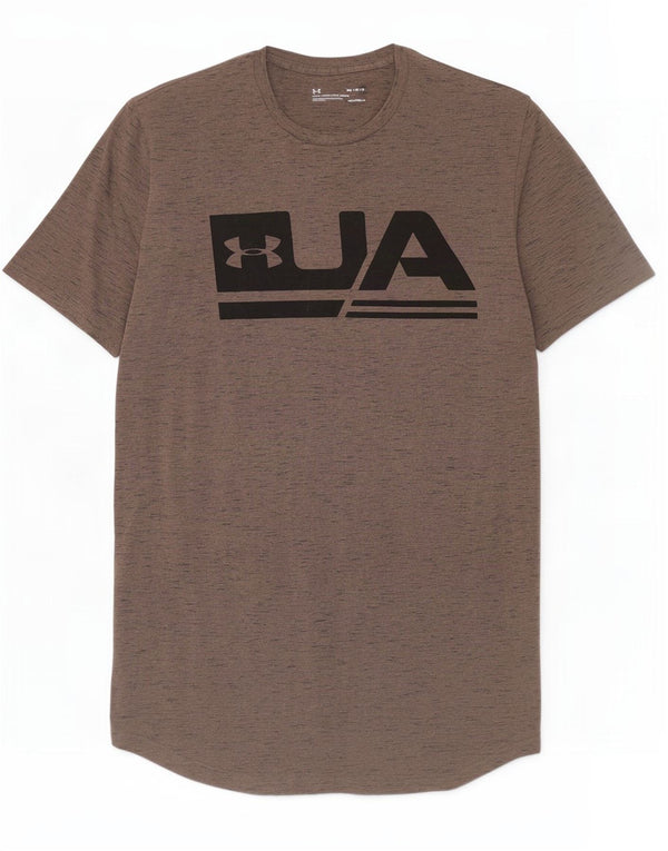 Ανδρικό μπλουζάκι Under Armour Heat Gear Graphic Top Medium Brown Flecked