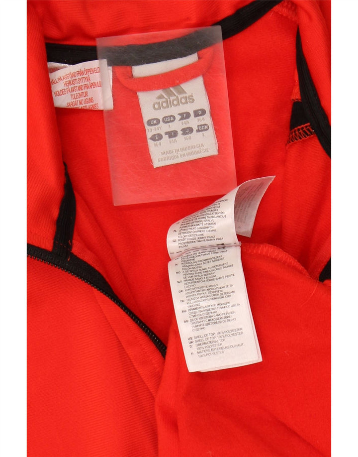 Κορίτσια αθλητική φόρμα Adidas Top Jacket 13-14 Years Red Polyester