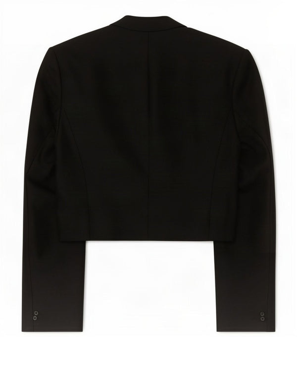 Fenn Wright Manson Γυναικείο Ανοιχτό Μπουφάν Bolero UK 10 Small μαύρο βαμβακερό