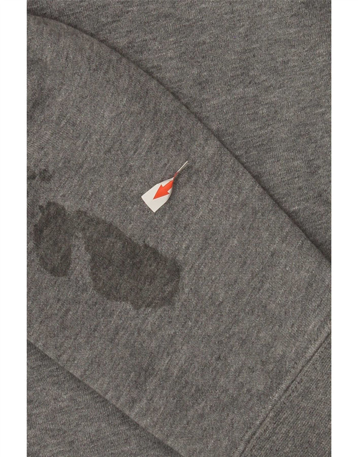 Ανδρικό γραφικό φούτερ Nike Jumper με μεγάλο γκρι χρώμα, βαμβακερό