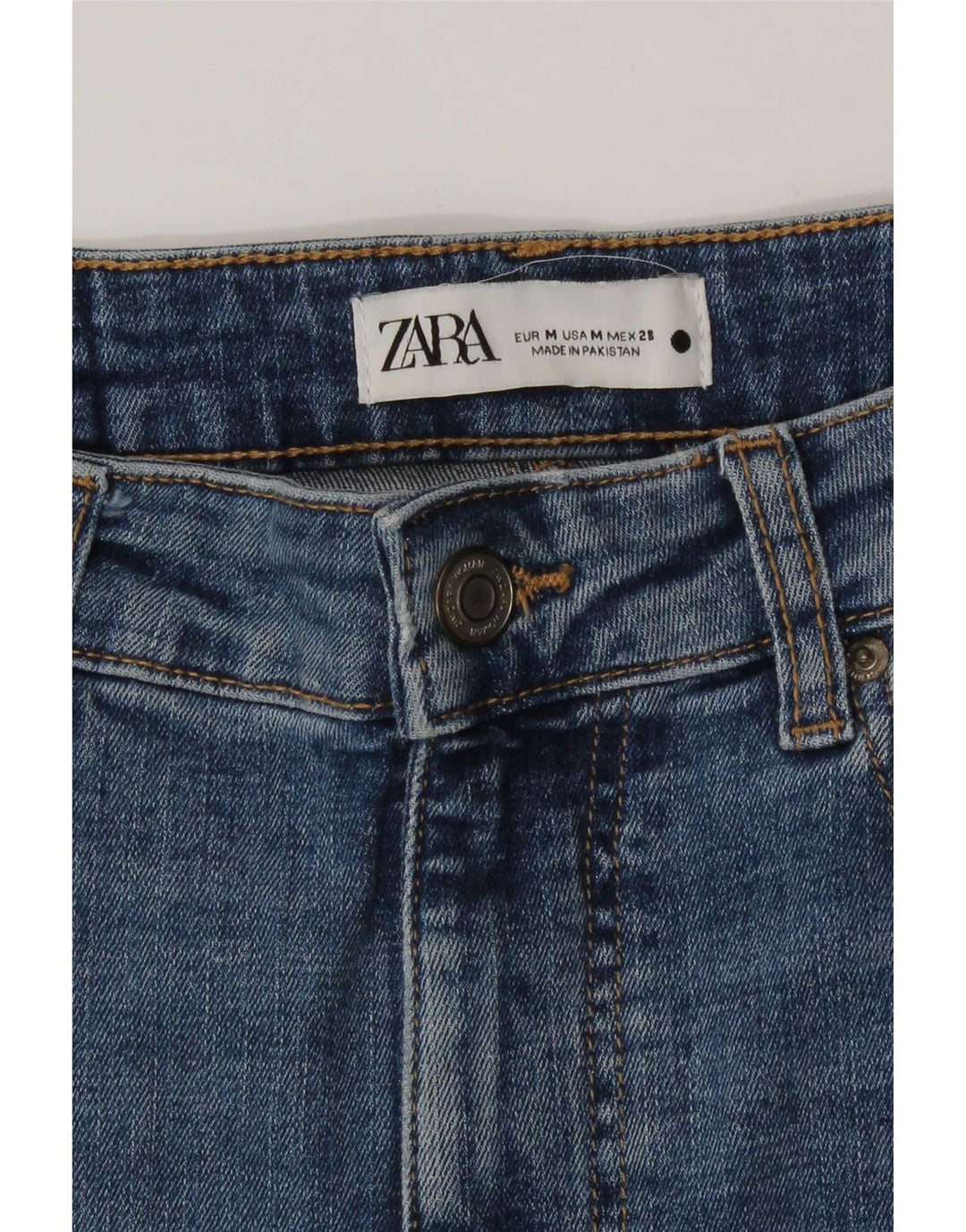 Zara Γυναικεία Maxi Ψηλόμεση Τζιν Φούστα Medium W28 Μπλε