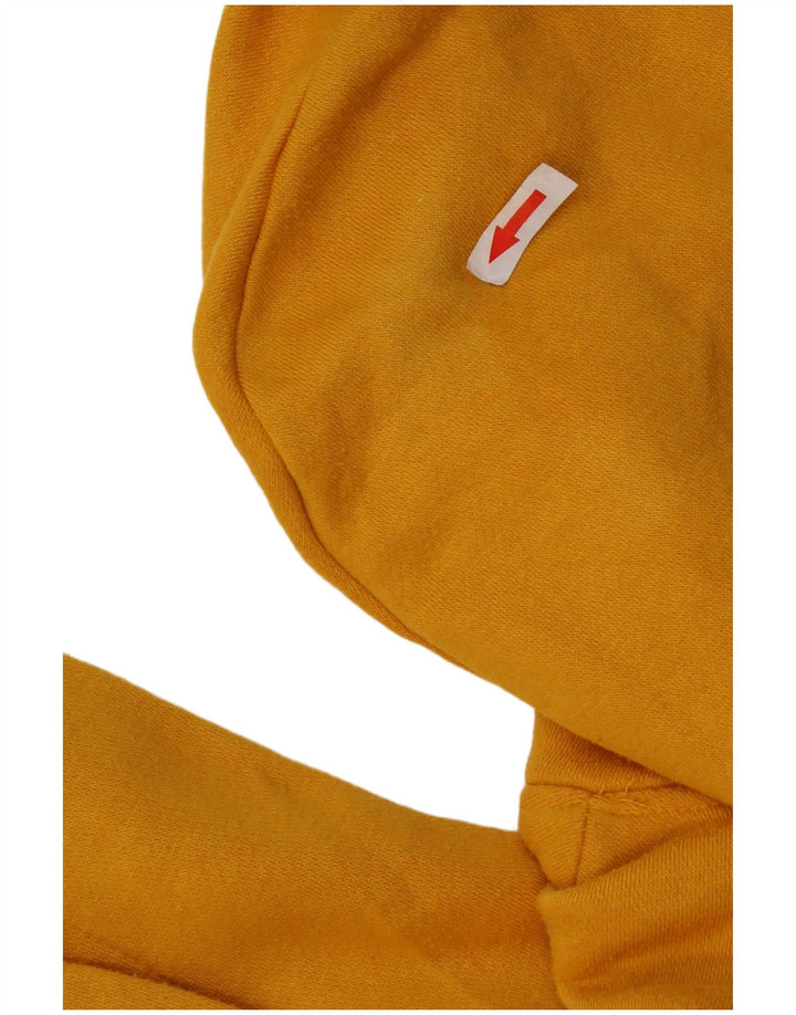 Zara Γυναικείο Hoodie Jumper UK 10 Small Yellow Polyester