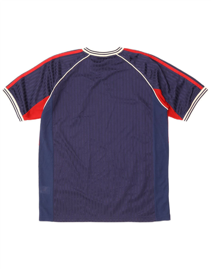 Ανδρικό T-Shirt Lotto Top Medium Navy Blue Colorblock Πολυεστέρας