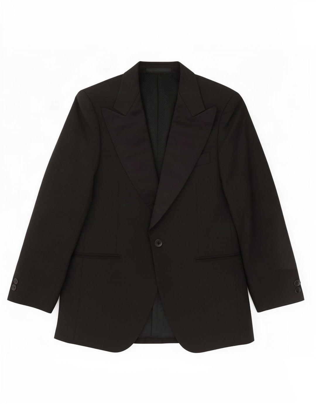 Junge Mode Ανδρικό Μπουφάν 1 Κουμπί Blazer IT 50 Μεγάλο Μαύρο Πολυεστέρα