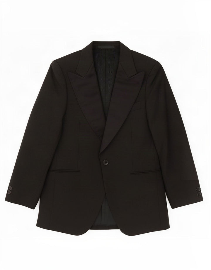 Junge Mode Ανδρικό Μπουφάν 1 Κουμπί Blazer IT 50 Μεγάλο Μαύρο Πολυεστέρα