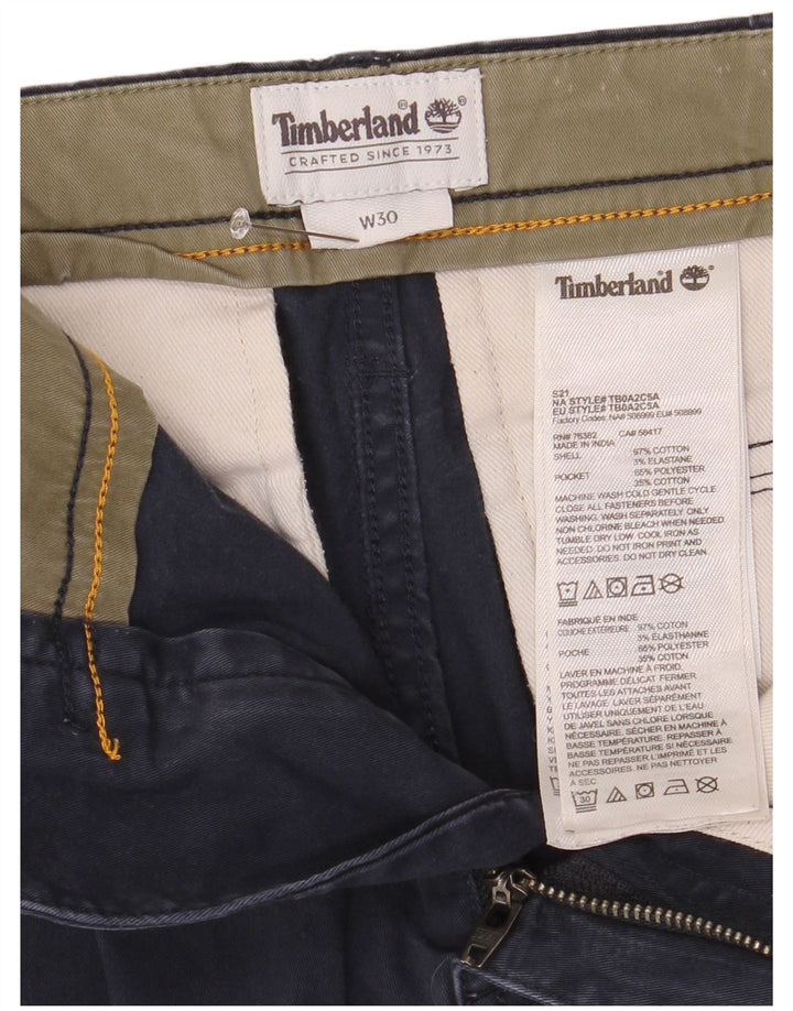 Ανδρικό σορτς Cargo Timberland W30, μεσαίο ναυτικό, βαμβακερό