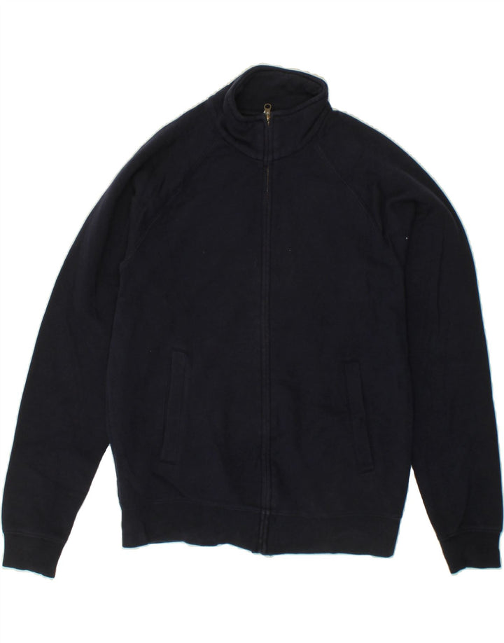 VINTAGE Mens Tracksuit Top Jacket Small Navy Blue Vintage Vintage and Second-Hand Vintage from Messina Hembry 