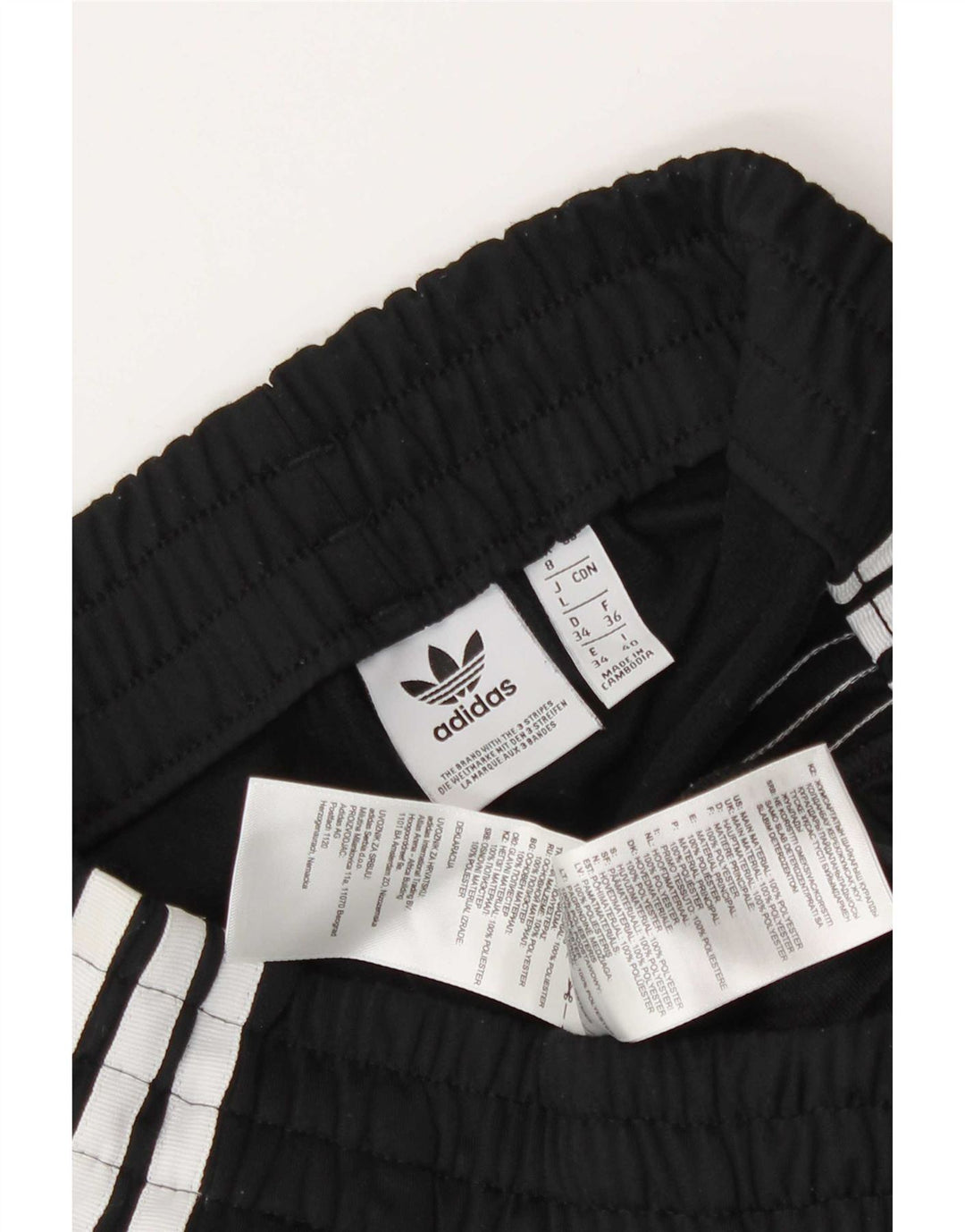 Γυναικείο αθλητικό σορτς Adidas UK 8 μικρό μαύρο πολυεστέρα