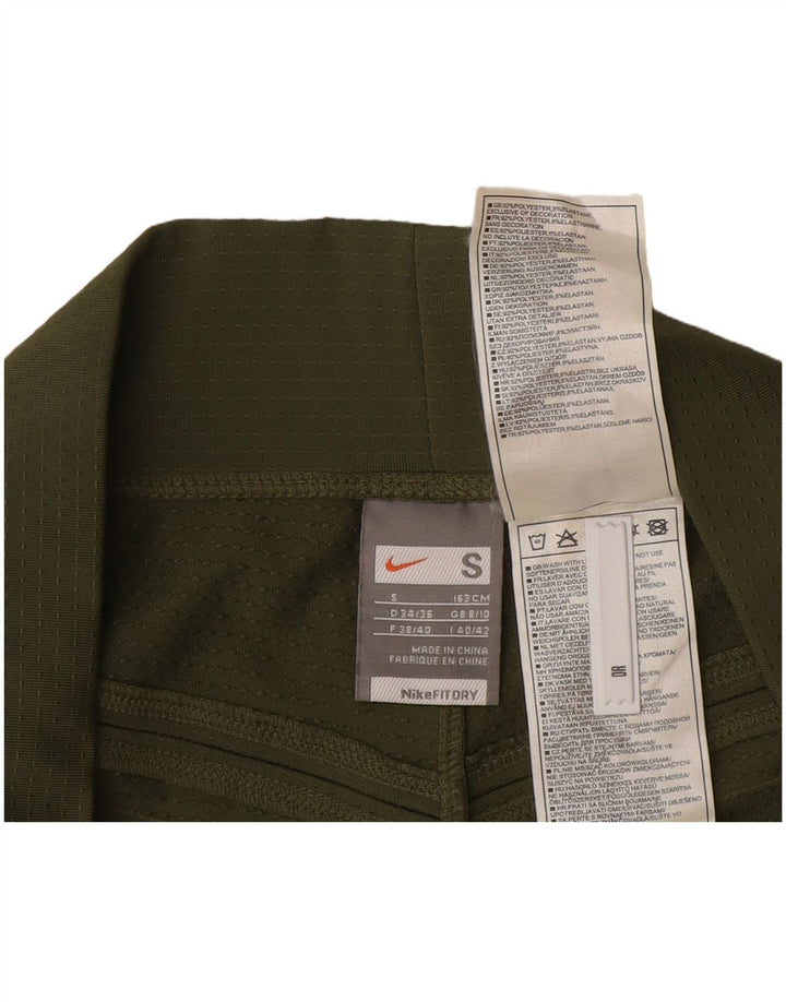 Γυναικείο αθλητικό σορτς βερμούδας Nike UK 8/10 Μικρό πράσινο πολυεστέρα