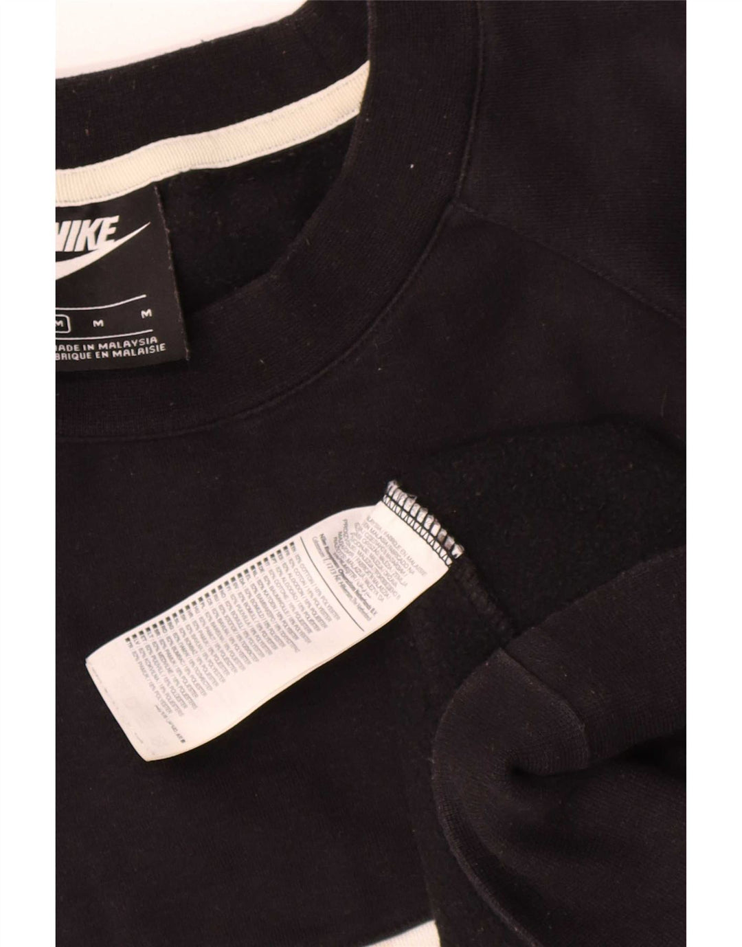 Ανδρικό γραφικό φούτερ Nike, μεσαίο μαύρο βαμβακερό