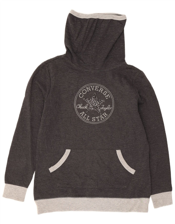 Γυναικείο γραφικό φούτερ Converse Jumper UK 10 Small Grey Colourblock
