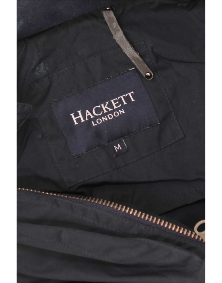 Ανδρικό παλτό Hackett με διπλό στήθος UK 38 Medium Navy Blue Nylon