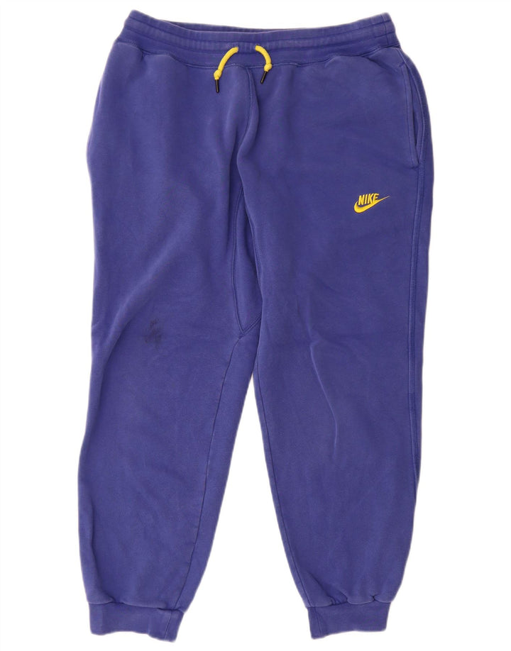 Ανδρική αθλητική φόρμα Nike παντελόνι Joggers μεσαίο μπλε βαμβακερό