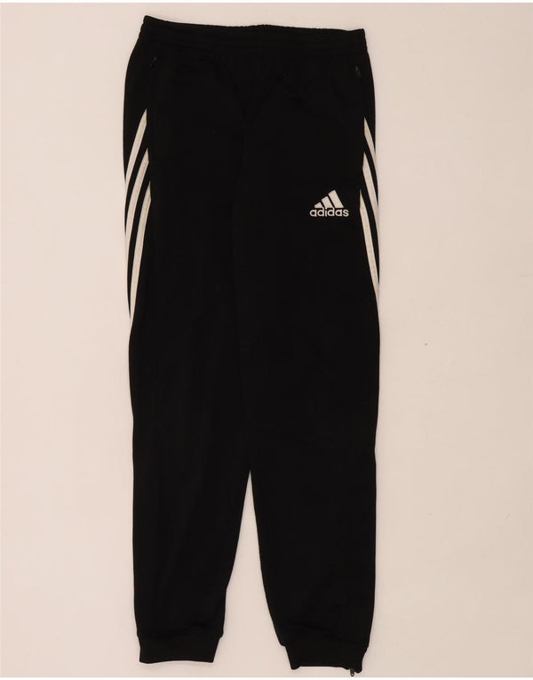 Adidas Boys Tracksuit Trousers Joggers 13-14 Years Black Polyester