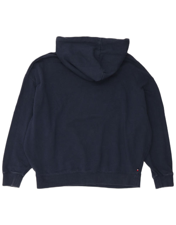 Tommy Hilfiger Mens New York Graphic Hoodie Jumper Large Navy Blue