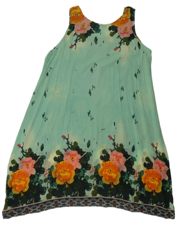 Positano by Jean Paul Γυναικείο αμάνικο τουνίκ φόρεμα UK 20 2XL Blue Floral
