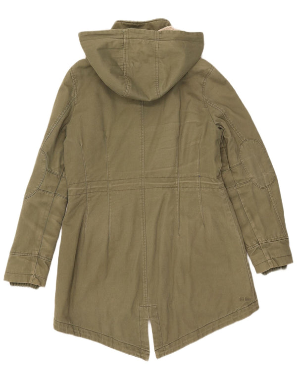 Γυναικείο μπουφάν Parka με κουκούλα Fat Face UK 14 Medium Khaki Cotton