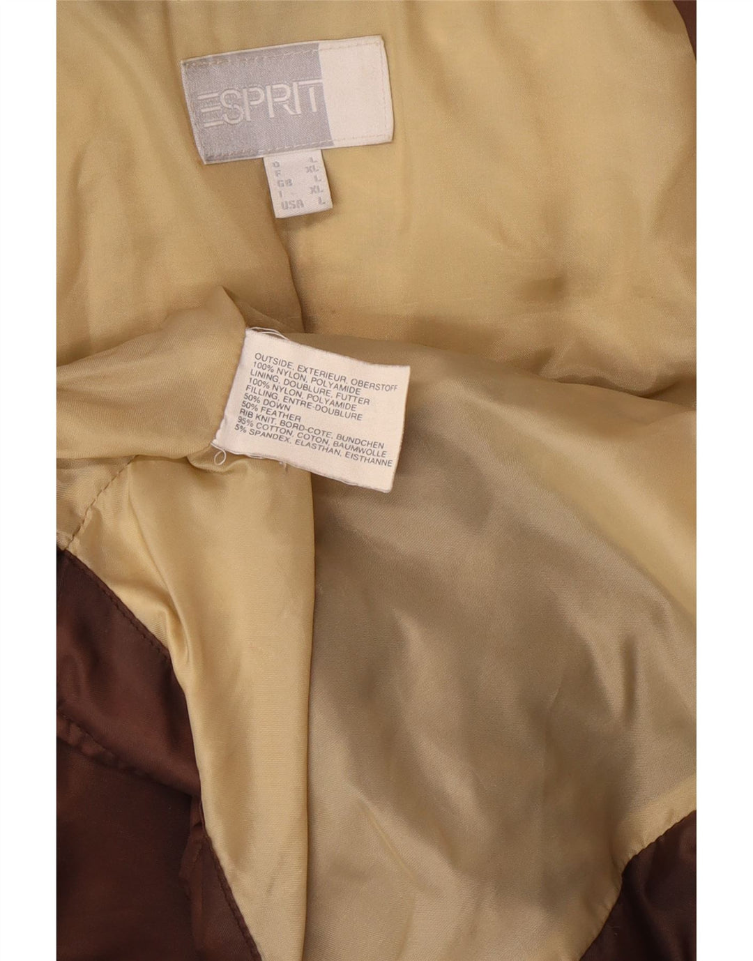 ESPRIT Γυναικείο μπουφάν UK 16 Large Brown Nylon