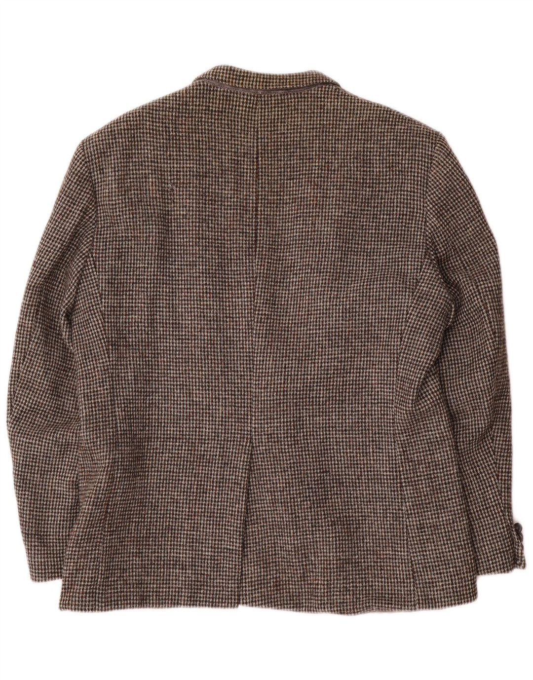 Harris Tweed Ανδρικό σακάκι σακάκι με 2 κουμπιά UK 38 μεσαίου καφέ Houndstooth