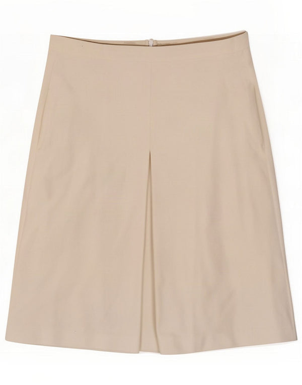 Max Mara γυναικεία φούστα A-Line UK 16 Large W34 White Cotton