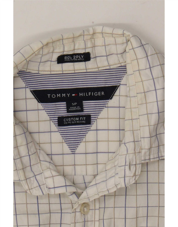 Ανδρικό πουκάμισο Tommy Hilfiger Προσαρμοσμένης Εφαρμογής Small White Check