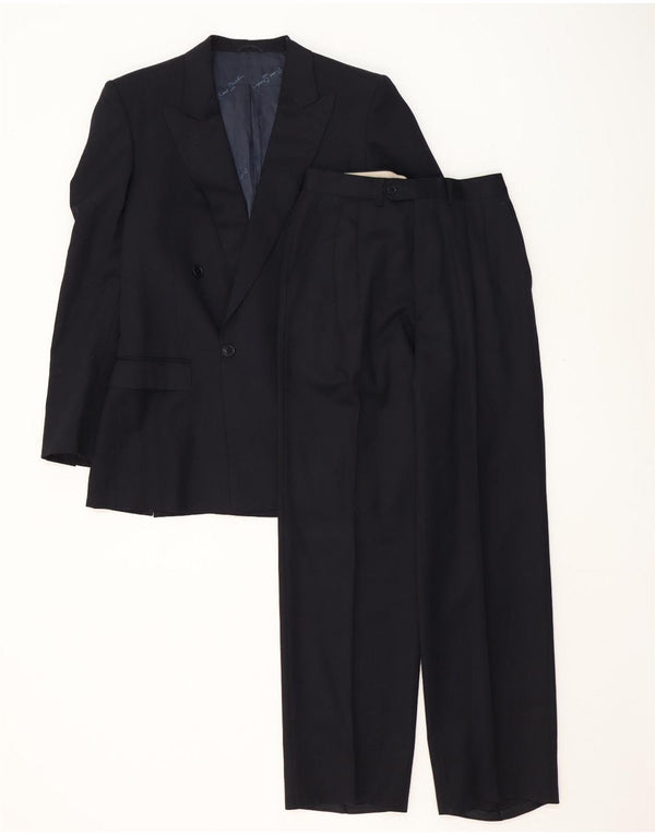 Pierre Cardin Ανδρική φόρμα 2 τεμαχίων IT 48 Medium W32 L32 Black Pinstripe