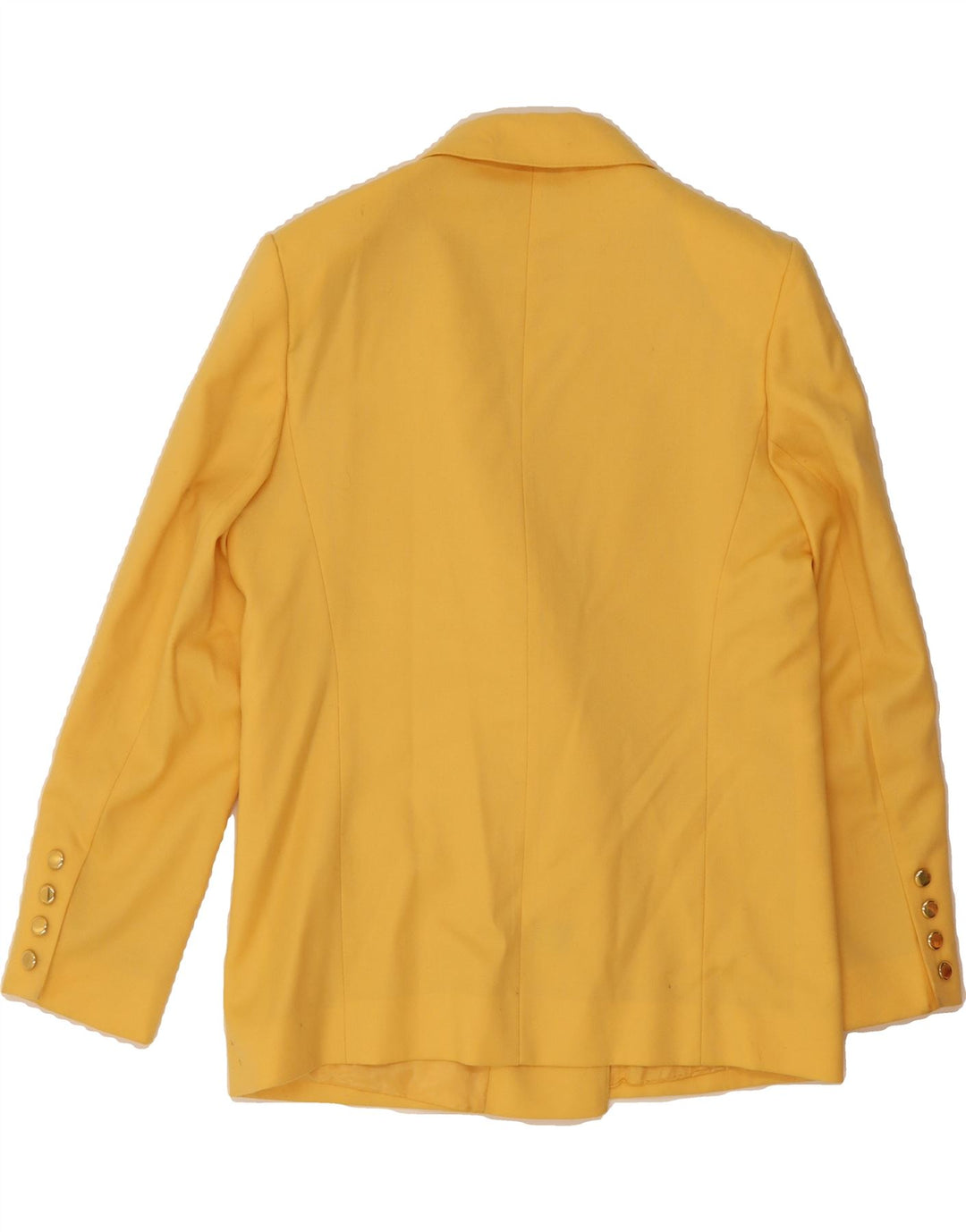 LAMPERT Womens Double Breasted Blazer Jacket UK 12 Medium  Yellow Wool Vintage Lampert and Second-Hand Lampert from Messina Hembry 