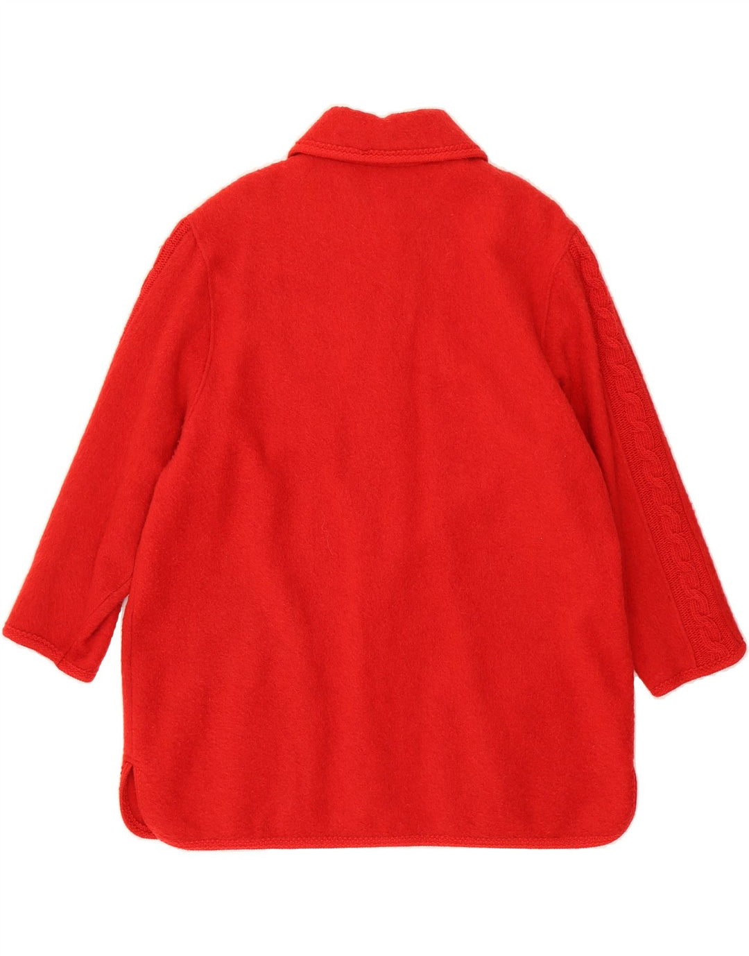 VINTAGE Womens Oversized Overcoat UK 14 Medium Red Wool Vintage Vintage and Second-Hand Vintage from Messina Hembry 