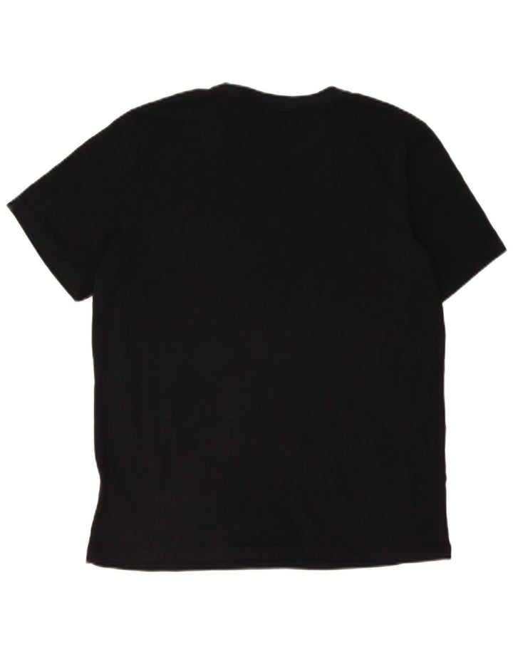 Ανδρικό μπλουζάκι Nike Dri Fit Μπλουζάκι μεγάλο μαύρο βαμβακερό