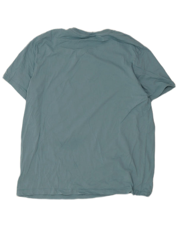 Ανδρικό γραφικό μπλουζάκι Nike 2XL Μπλε βαμβακερό