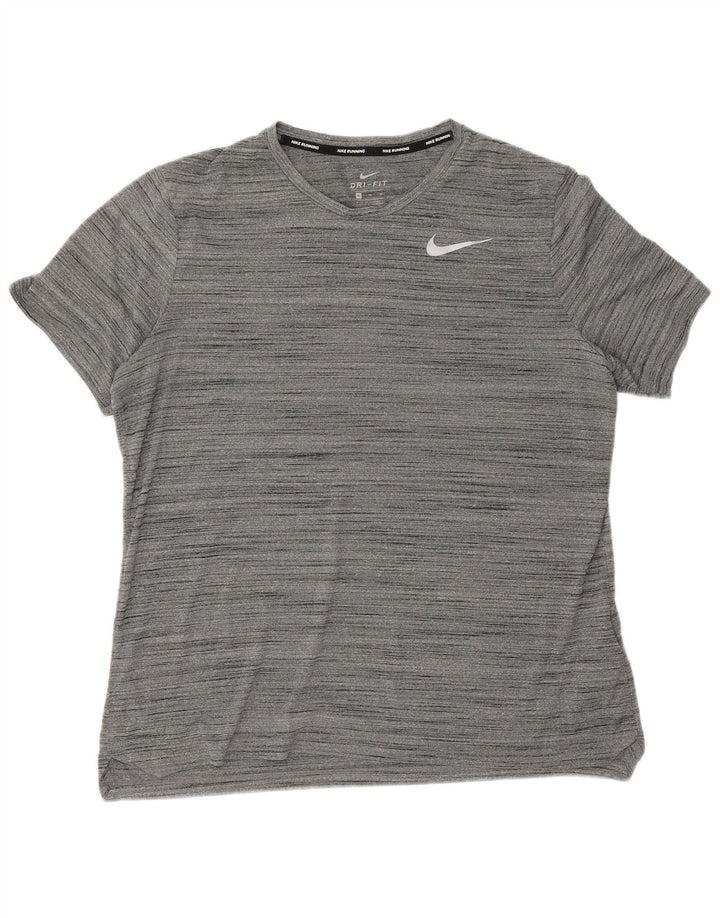 Ανδρικό T-Shirt Nike Dri Fit Top XL με γκρι φλύκταινες πολυεστέρα