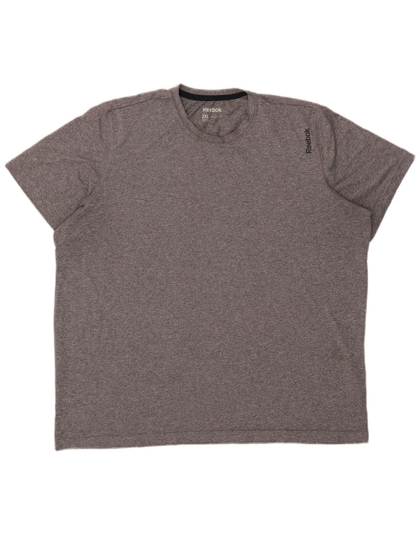 Ανδρικό T-Shirt Reebok Top 2XL με γκρι φλεγμονή πολυεστέρας