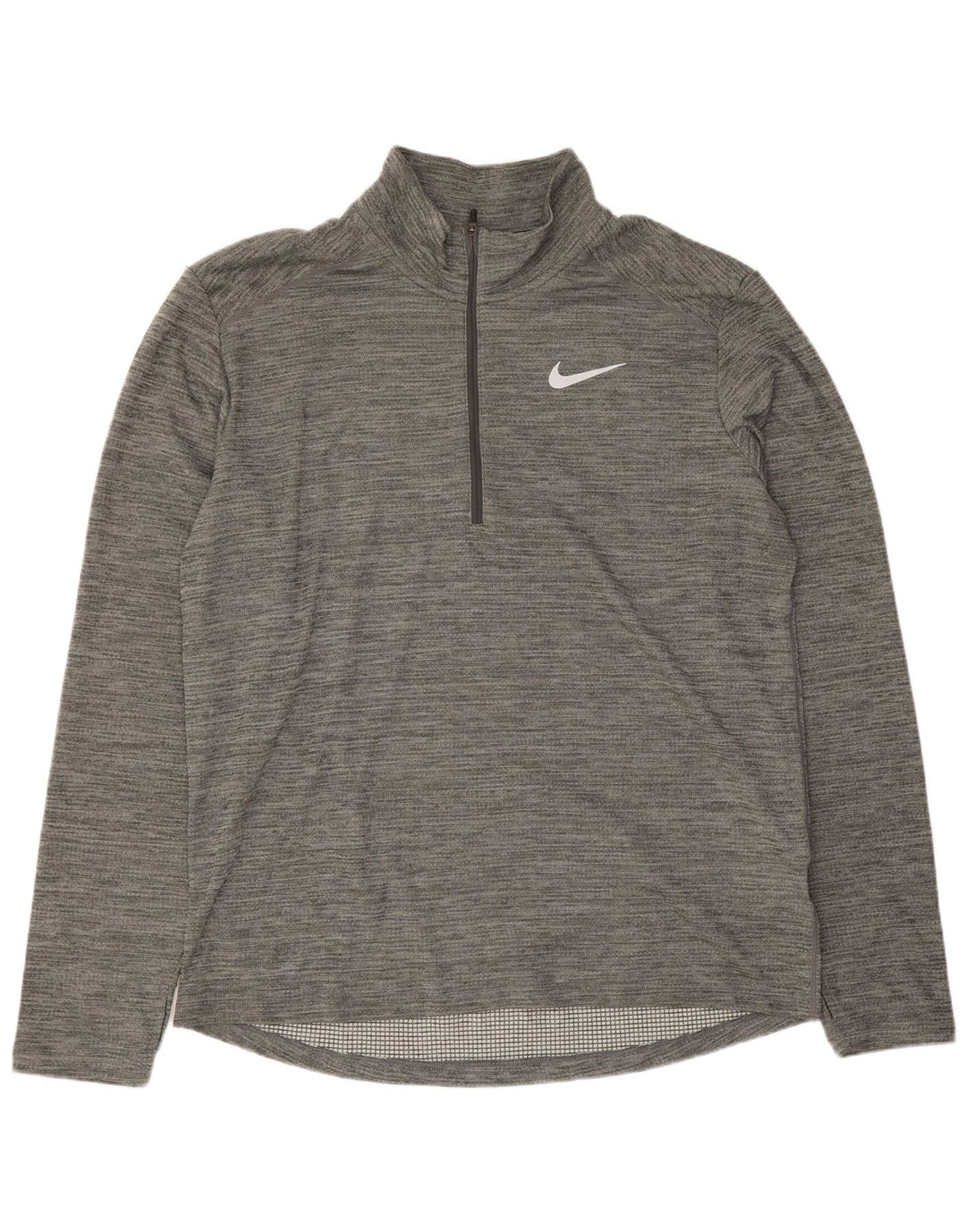 Ανδρική φόρμα Nike Dri Fit με φερμουάρ πουλόβερ με φόρμα με μεγάλο γκρι χρώμα