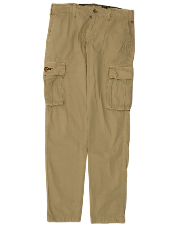 Ανδρικό παντελόνι Marina Militare Slim Cargo IT 46 Small W32 L33 Beige βαμβακερό