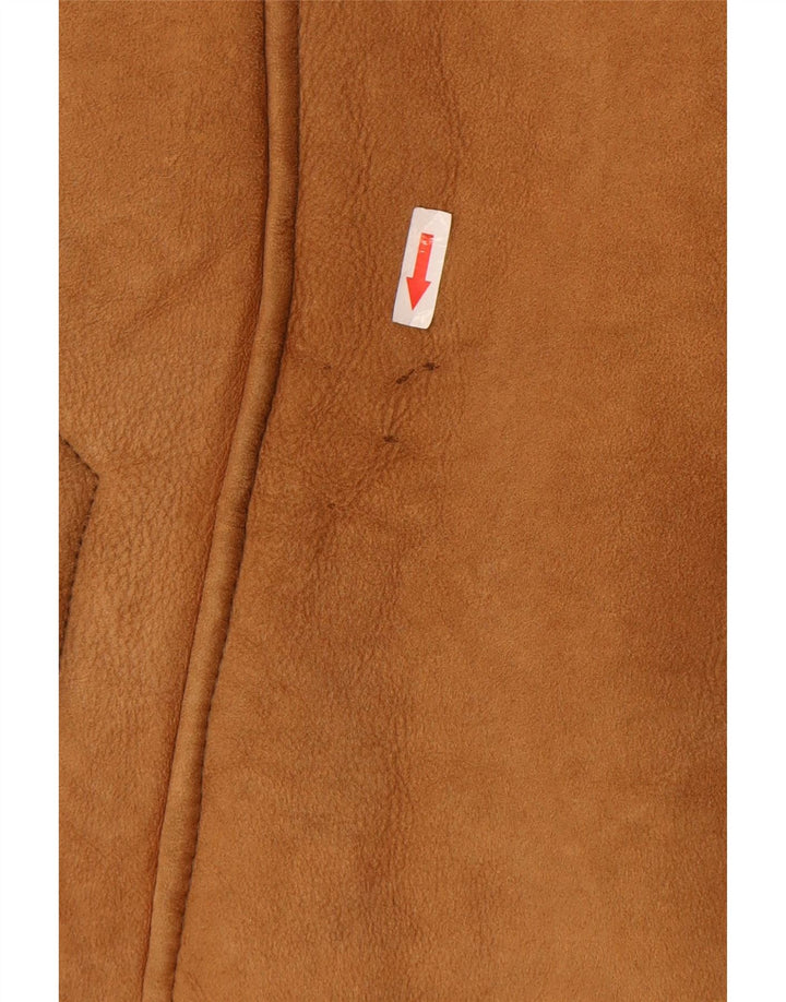 Vintage Ανδρικό Shearling Jacket IT 50 Large Brown