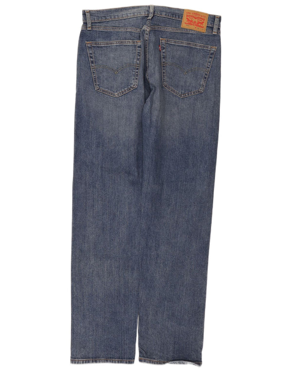 Levi's Mens 505 Straight Jeans W36 L34 Navy Blue Cotton