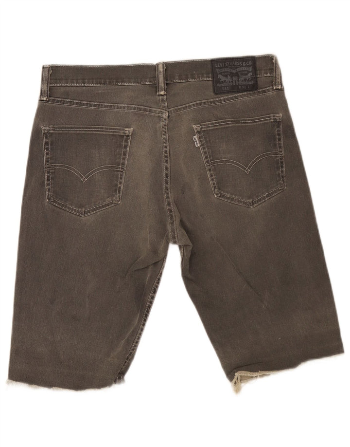 Ανδρικό τζιν σορτς Levi's W34 μεγάλο γκρι βαμβακερό