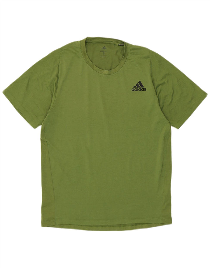 Adidas Ανδρικό T-Shirt Climalite Top Μικρό πράσινο βαμβακερό