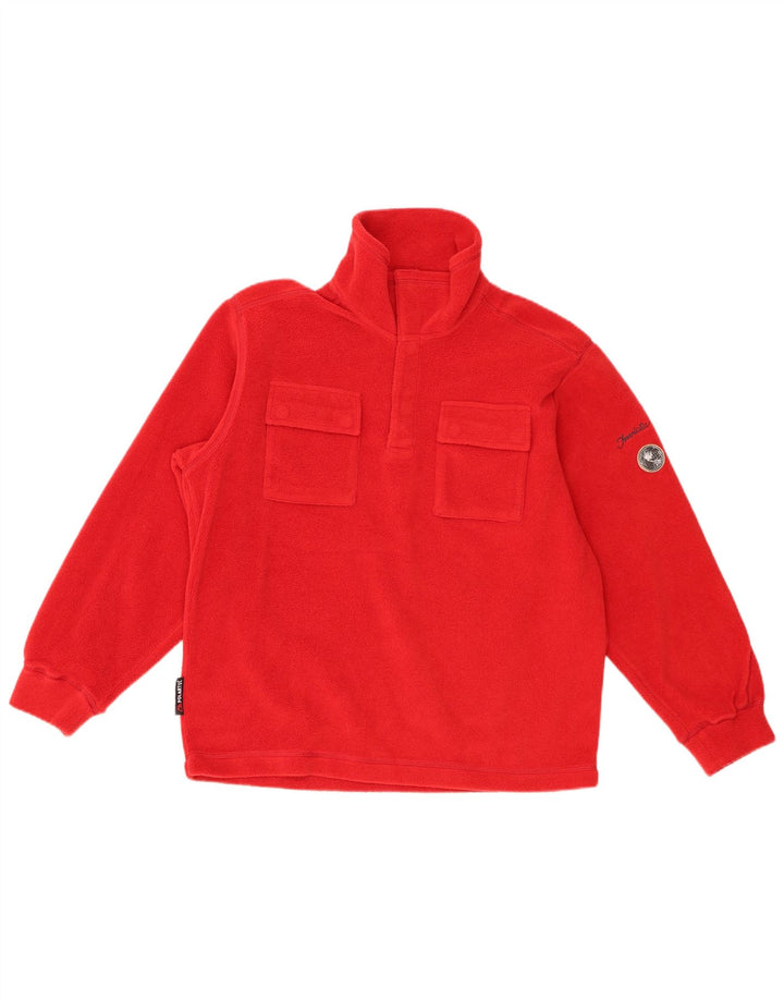 Invicta Mens Polartec Fleece Jumper Small Red Polyester Sports