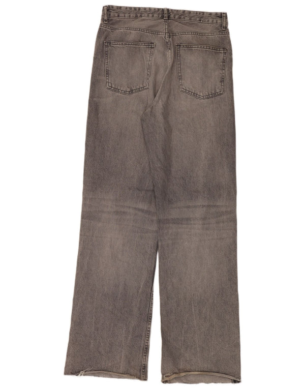 Zara Γυναικείο φαρδύ τζιν τζιν EU 42 Large W32 L36 Γκρι