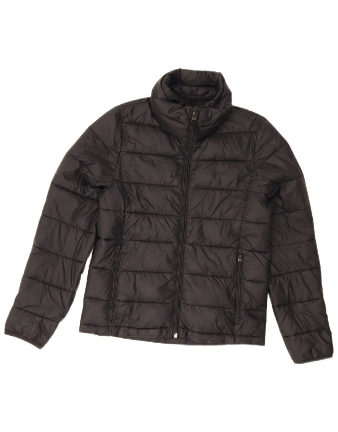 Abercrombie & Fitch γυναικείο μπουφάν με επένδυση UK 2 2XS μαύρο πολυεστέρα