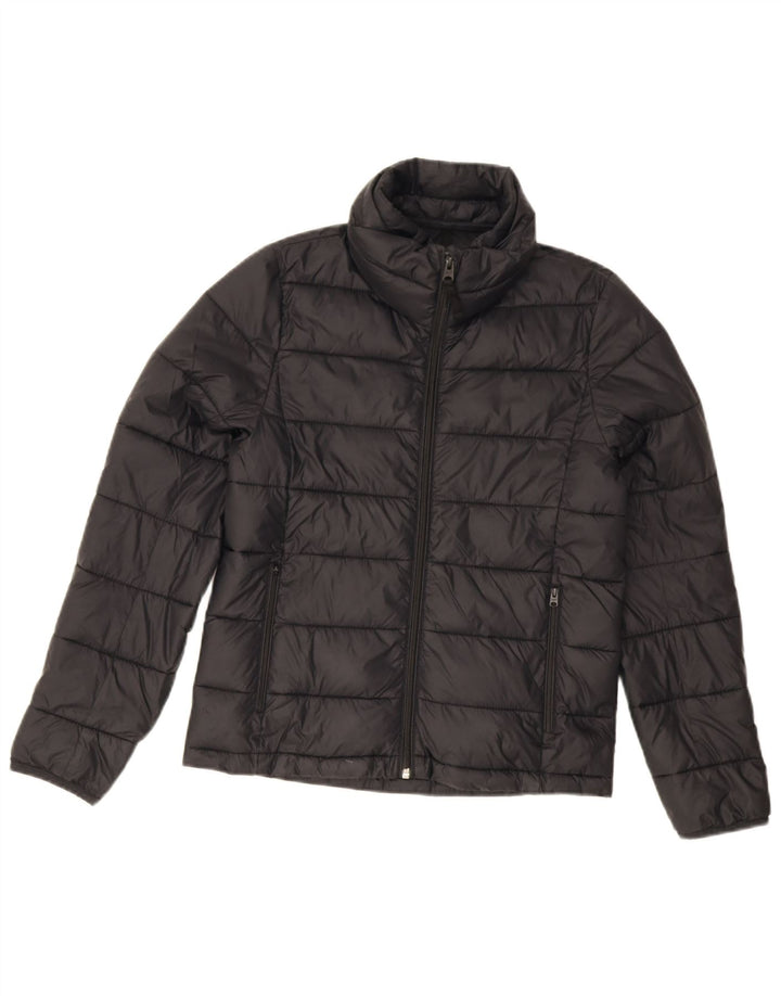 Abercrombie & Fitch γυναικείο μπουφάν με επένδυση UK 2 2XS μαύρο πολυεστέρα