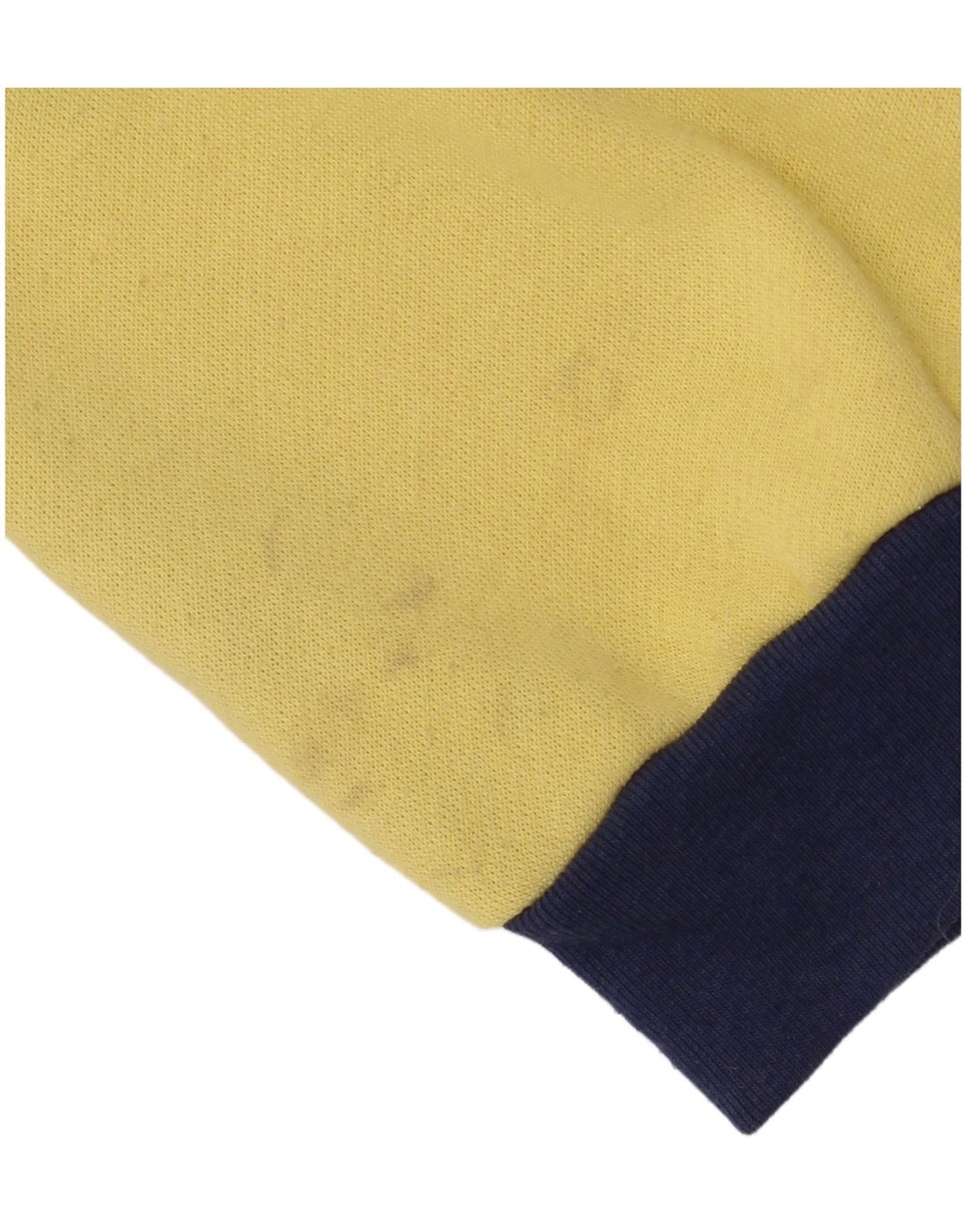 Ανδρικό φούτερ DASH με γραφικό λαιμό με κουμπιά, μεσαίο κίτρινο χρώμα