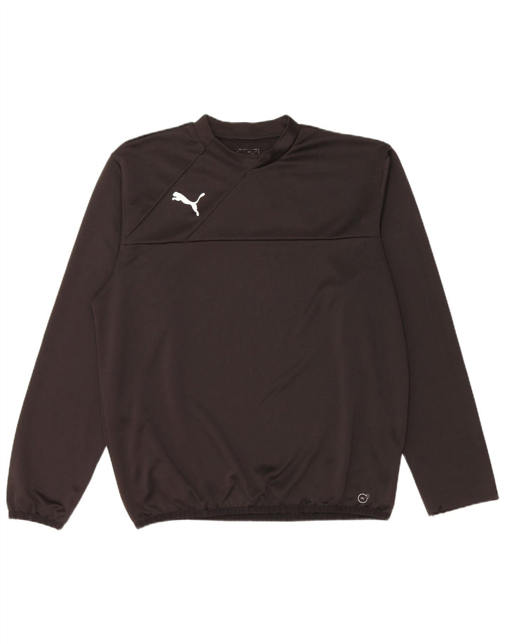Ανδρικό τοπ μακρυμάνικο Puma μαύρο πολυεστέρα