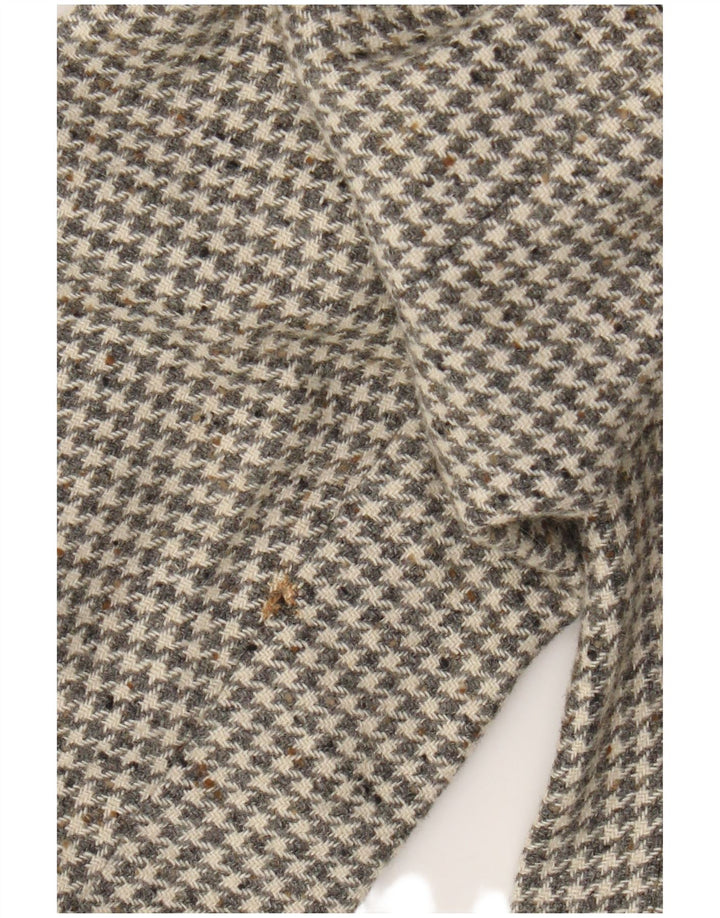 Division Vogue Ανδρικό σακάκι 2 κουμπιών UK 38 Medium Grey Houndstooth