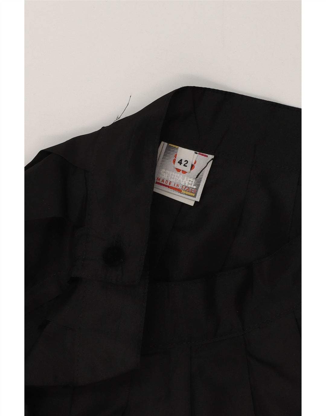 STEFANEL Γυναικεία Ψηλόμεση Μίνι πλισέ φούστα IT 42 Medium W26 Μαύρη