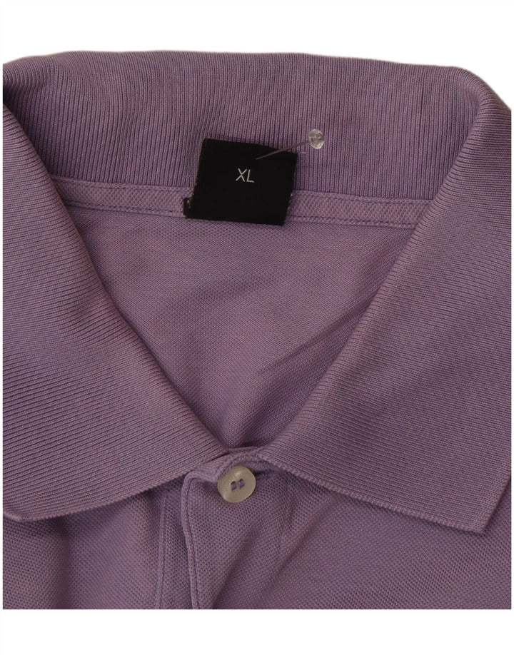 Ανδρικό μπλουζάκι πόλο Hugo Boss XL Μωβ
