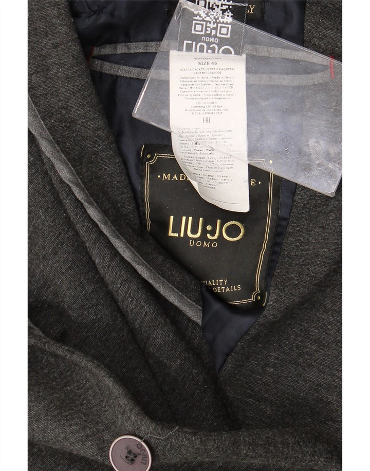 Liu Jo Ανδρικό σακάκι 2 κουμπιών σακάκι IT 46 Small Grey Viscose