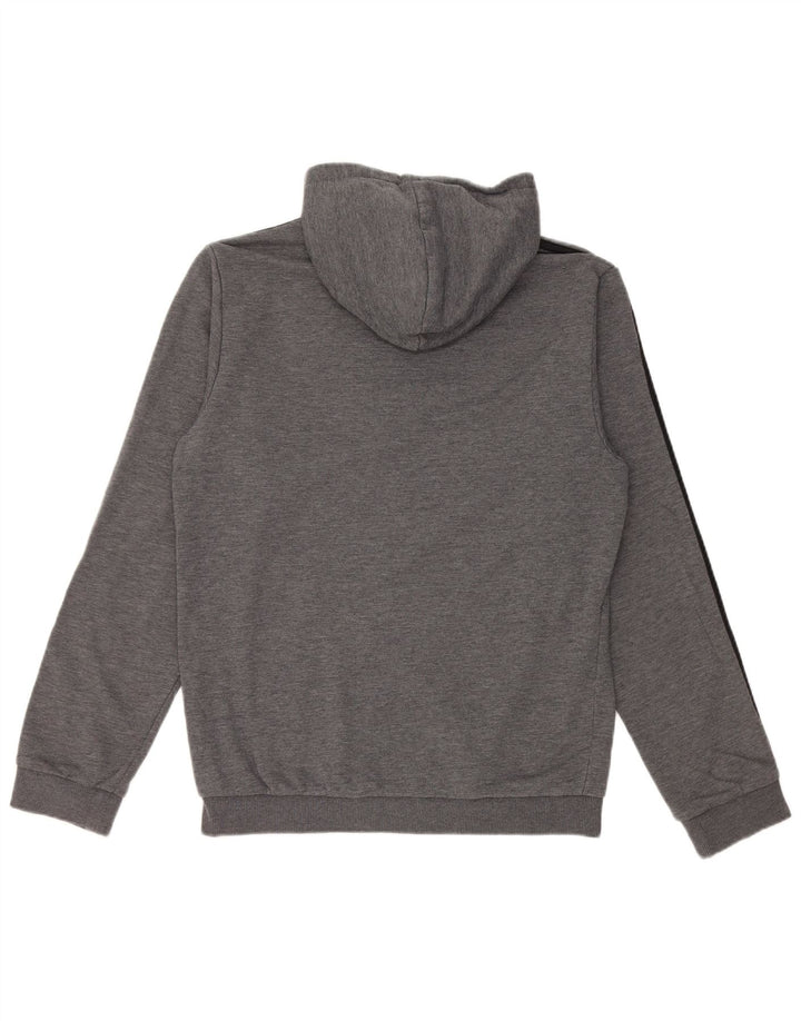 Adidas Ανδρικό Hoodie Jumper Μικρό γκρι βαμβακερό