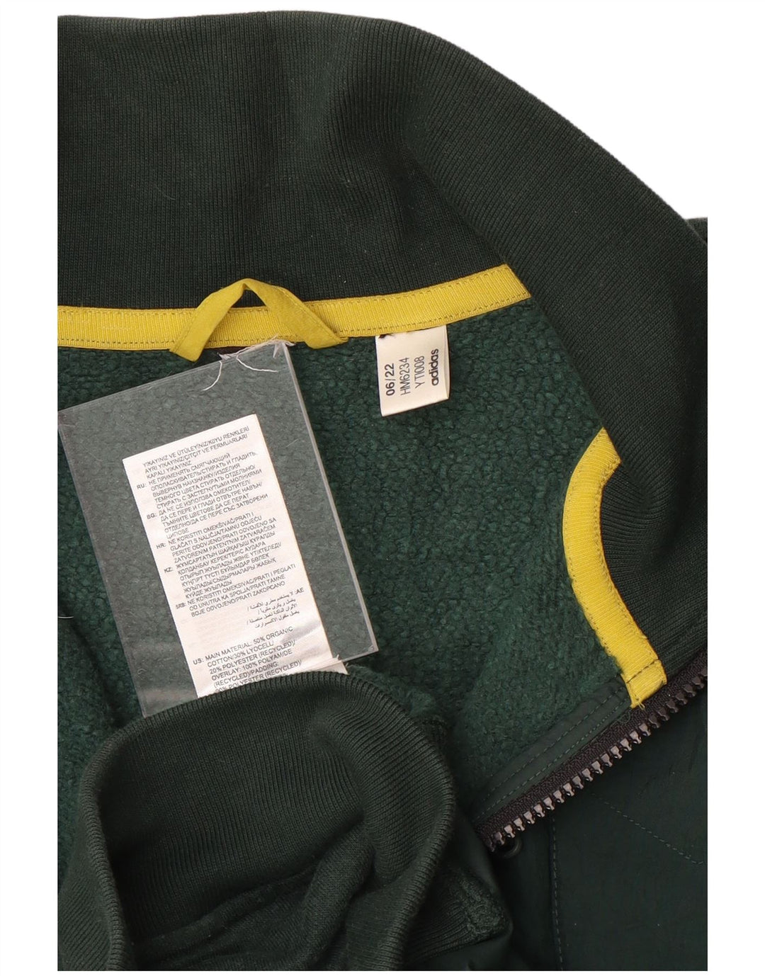 Ανδρική αθλητική φόρμα Adidas Top Jacket Μεσαίο πράσινο βαμβακερό